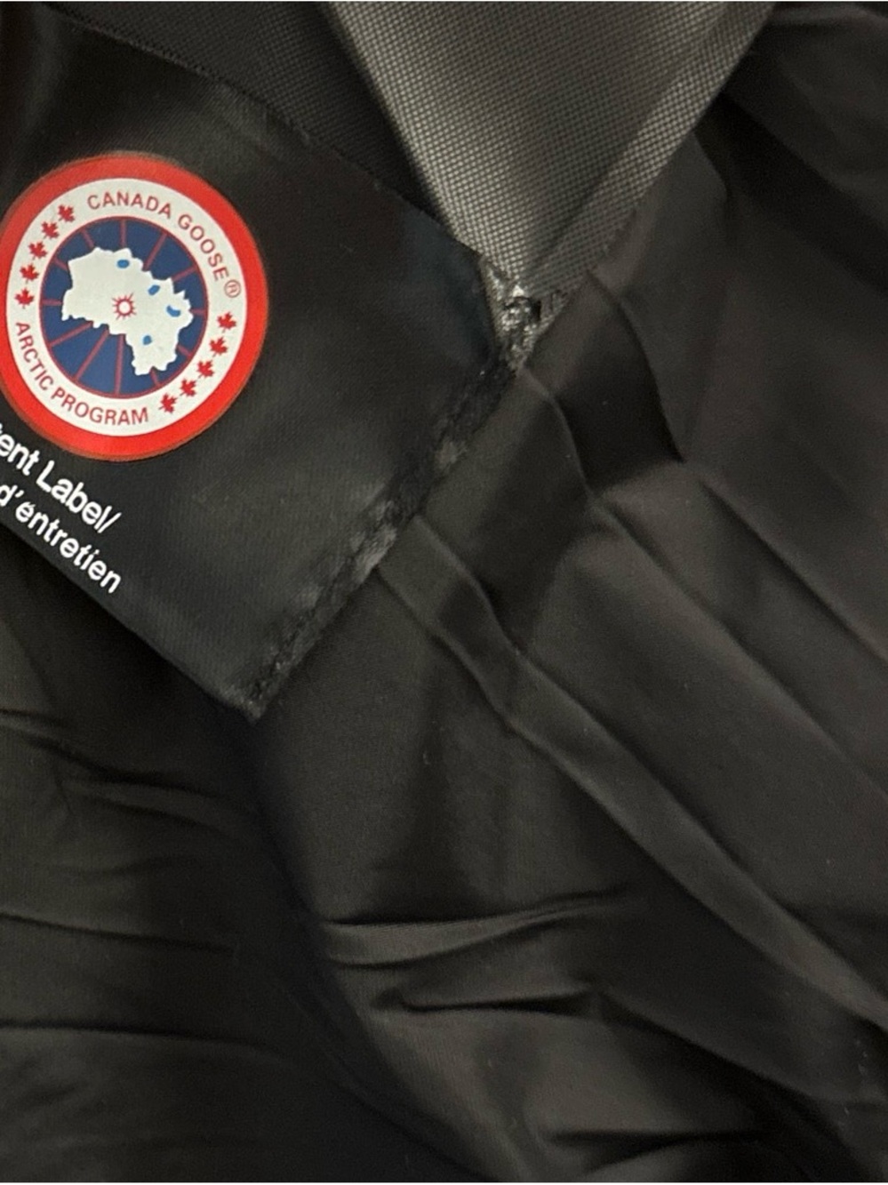 Canada Goose Black Quilted Down Parka with Fur-Trim Hood - Picture 7 of 8